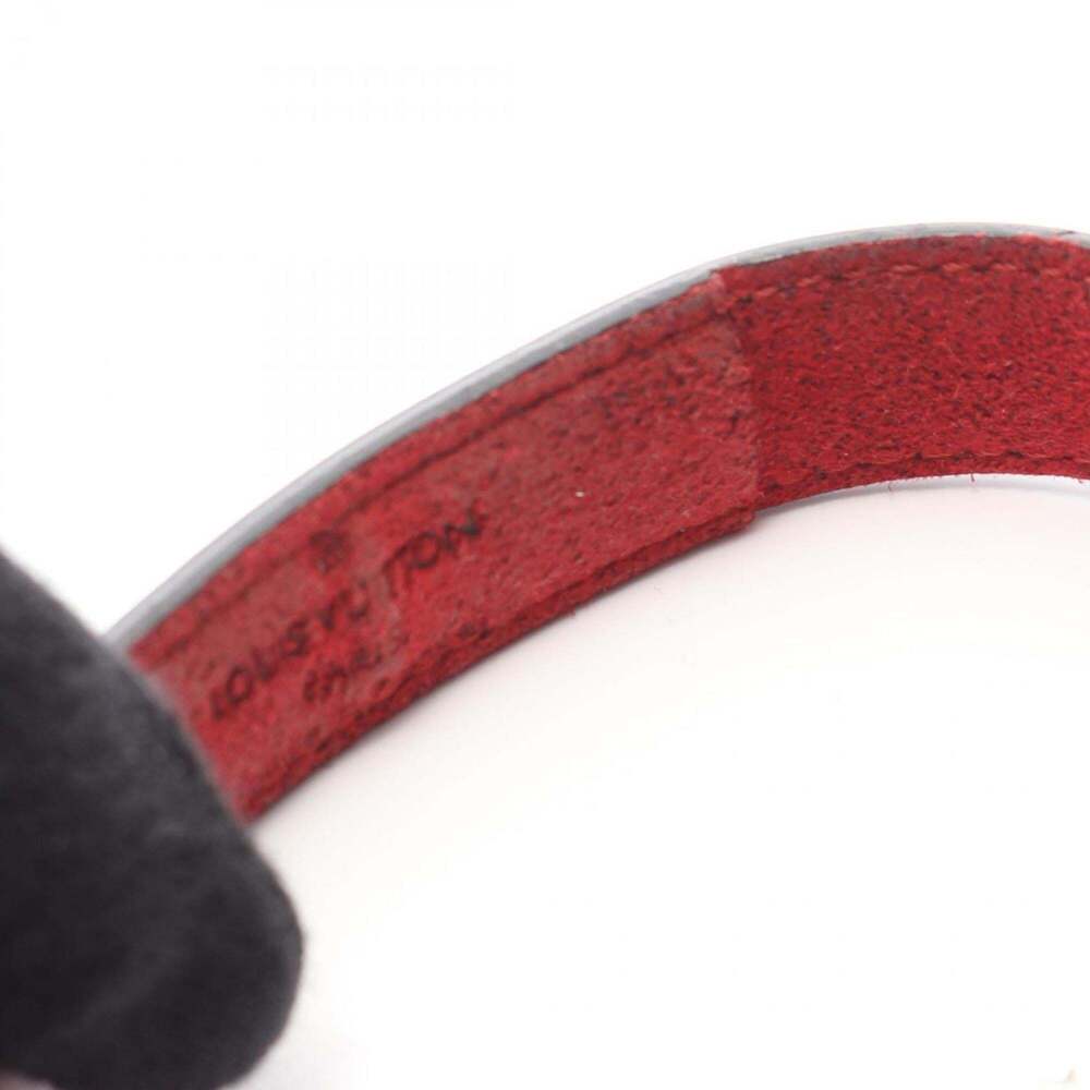 LOUIS VUITTON Black Leather Charm Bracelet - Picture 7 of 9